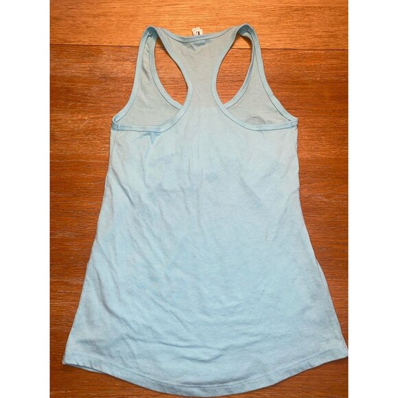 Disney-Inspired "Stars" Racerback Tank Top Womens Light Blue - Picture 3 of 3
